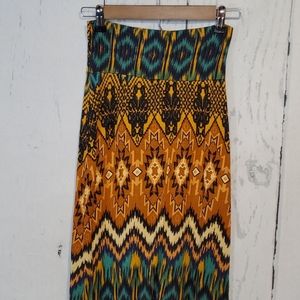 Kirious Aztec print skirt